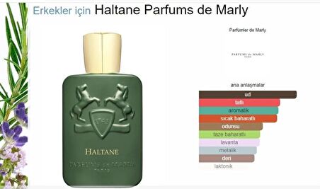 HALTANE ByParfüm de Marly 75ML EDP PARFÜM Beyefendiler için cesur bir koku ULTRA KALICIDIR.