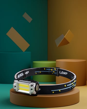 Kafa Lambası LED Şarjlı 10 cm Kompakt