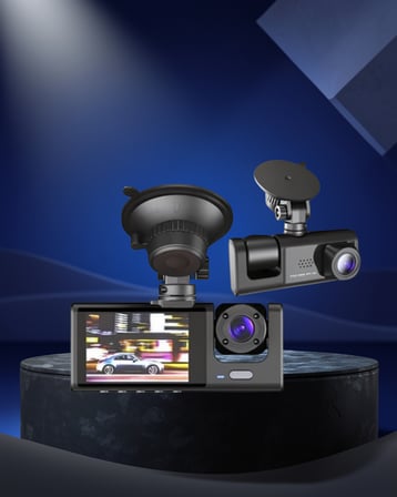 3 Kameralı Araç Kamera Sistemi Full HD Ön, İç ve Arka Görüntü