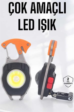 Çakmaklı Çok Fonksiyonlu El Feneri 1200Mah