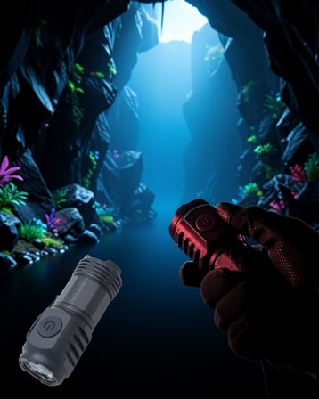 Mini El Feneri 3 LED Type-C Şarjlı
