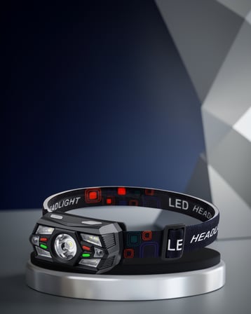 Sensörlü LED Kafa Lambası 6 LED Ayarlanabilir Işık