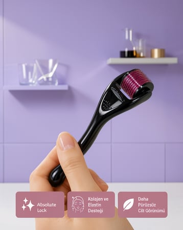 Dermaroller Titanyum 540 İğneli 1 mm Cilt Yenileme