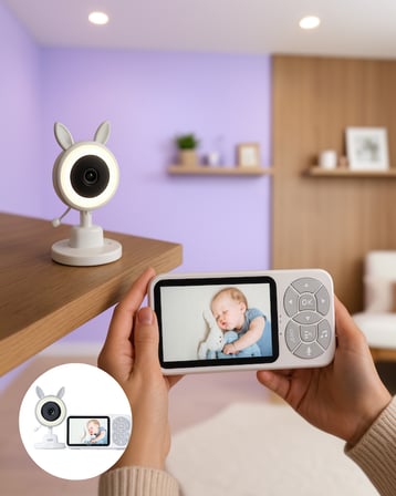 LCD Ekranlı Bebek İzleme Kamerası Gece Görüşlü 3.5 İnç
