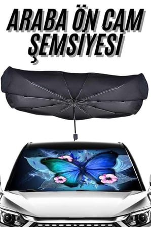 Katlanabilir Şemsiye Tip Oto Güneşlik Ön Cam için