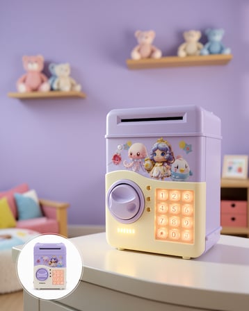 Elektronik Şifreli Kumbara Otomatik Para Çekme
