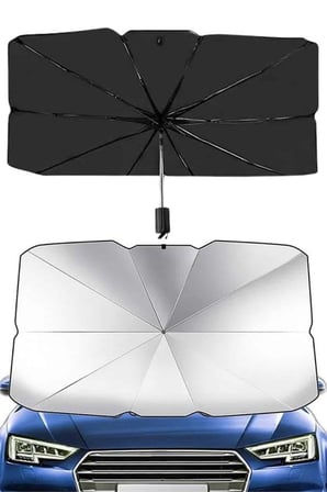 Katlanabilir Oto Cam Güneşliği 125x65 cm Tüm Araçlara Uyumlu
