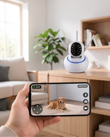 Akıllı IP Güvenlik Kamerası 1080P HD Gece Görüşü Hareket Algılayıcı