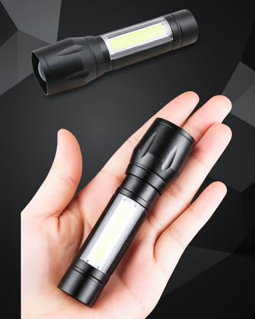 El Feneri 2500 Lümen USB Şarjlı Uzun Menzilli