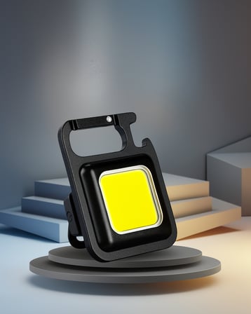 USB Şarjlı Mini LED Cep El Feneri Taşınabilir Çok Fonksiyonlu
