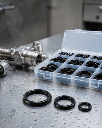 O-Ring Conta Seti 225 Parça Dayanıklı Kauçuk