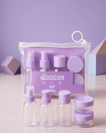 Taşınabilir 5 Parça Kozmetik Şişesi Seti 30 ml