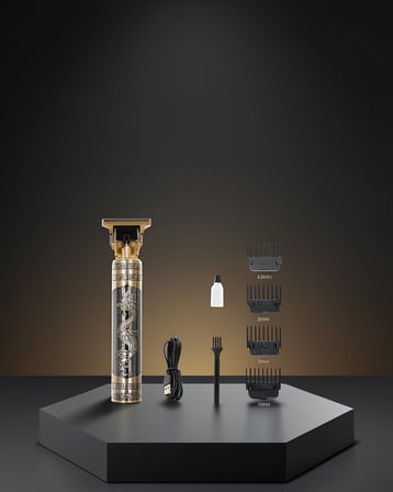 Şarjlı Titanyum Bıçaklı Saç ve Sakal Kesme Makinesi 0.5-10 mm