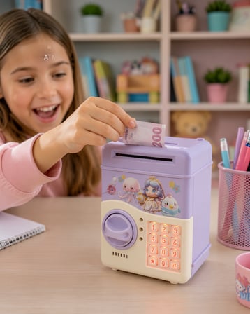 Elektronik Şifreli Kumbara Mor Çocuk
