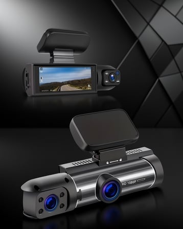 Çift Kameralı Araç Kamera 1296P Full HD