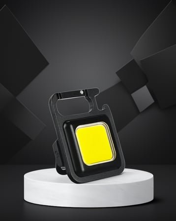 Mini LED Fener – Manyetik Katlanabilir 4 Modlu
