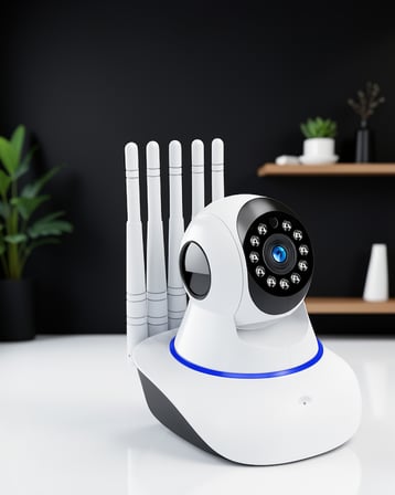 Güvenlik Kamerası Gece Görüşlü Harekete Duyarlı WiFi Bağlantılı