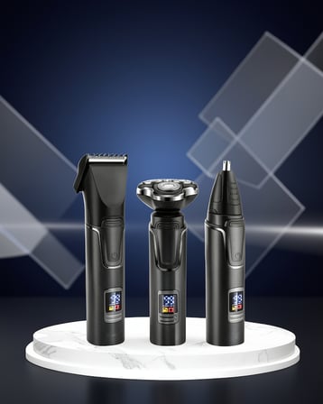Şarjlı Tıraş Makinesi 3 Başlıklı Islak Kuru Kullanım