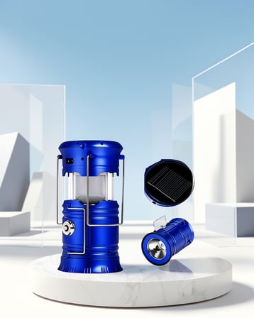 Güneşli Katlanabilir Kamp Feneri USB Çıkışı ile 20000mAh
