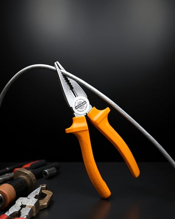 Dövme Çelik Pense Ergonomik Saplı Ince Çene