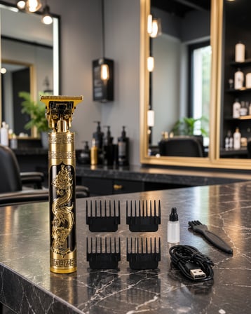 Şarjlı Saç Kesme Makinesi Titanyum Bıçaklar 0.5-10 mm Ayarlı