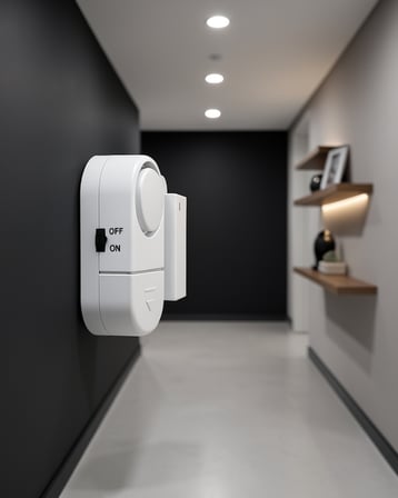 Taşınabilir Kapı Pencere Alarmı 90 dB Manyetik Sensörlü