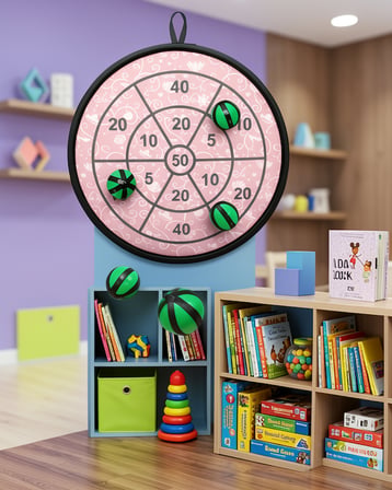 Güvenli Dart Oyunu Cırtlı Toplarla Çocuk Seti