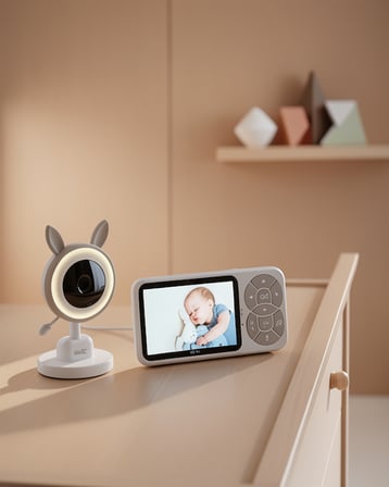 Gece Görüşlü Bebek İzleme Kamera 3.5 inç LCD Ekran
