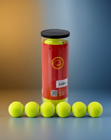 6'lı Tenis Topu Seti Yüksek Zıplama Dayanıklı