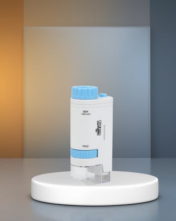 Taşınabilir Mikroskop 80X–200X LED Işıklı Darbeye Dayanıklı