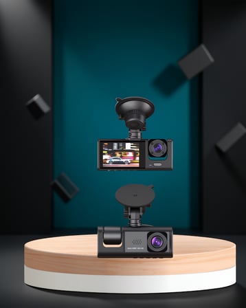Araç Kamerası Çift Yönlü Kayıt Full HD 170° Lens