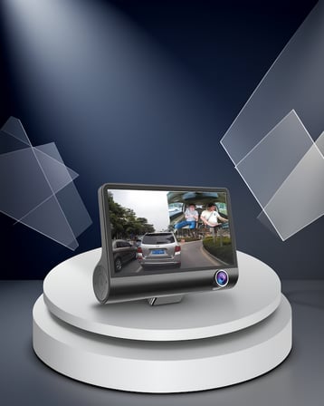 Araç DVR Kamerası 3 Kamera 170° Geniş Açılı Full HD Park Modülü Ile