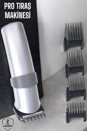 4 Taraklı Şarjlı Saç ve Sakal Kesme Tıraş Makinesi