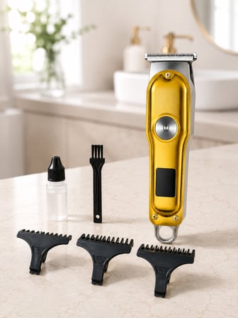 Şarjlı Saç Sakal Kesme Makinesi 1 2 3 mm Taraklı T Tipi Bıçaklı Kablolu