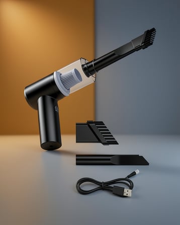 Şarjlı Mini Araç Süpürgesi 120W 5500Pa Vakum Gücü