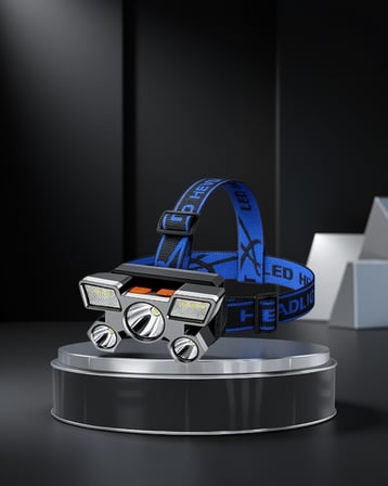 Kafa Lambası 5 LED 4 Modlu Süper Kafa Lambası