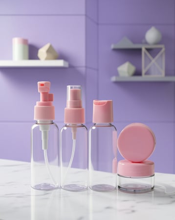Taşınabilir 5'li Seyahat Kozmetik Şişe Seti 30 ml Sızdırmaz