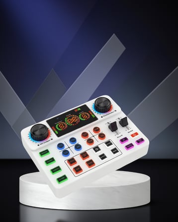 Canlı Yayın Ses Mikseri USB ve Kablosuz Uyumlu