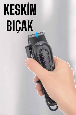 Şarjlı Dijital Göstergeli Keskin Bıçaklı Tıraş Makinesi