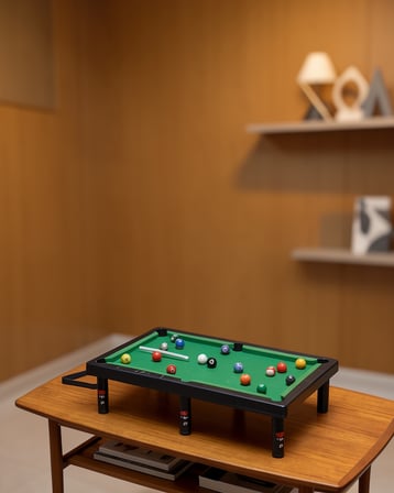Çocuklar İçin Masaüstü Bilardo Seti Mini Snooker Oyunu