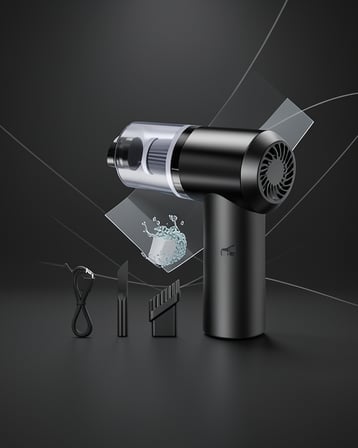 Mini Vakumlu Süpürge Şarjlı 120W Güçlü Emişli Kompakt