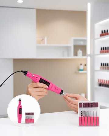 Elektrikli Manikür Pedikür Seti Değiştirilebilir Başlık