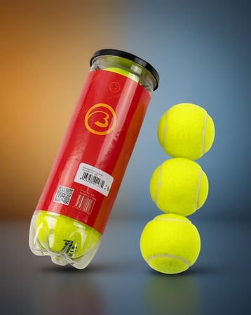 3'lü Dayanıklı Tenis Topu Seti