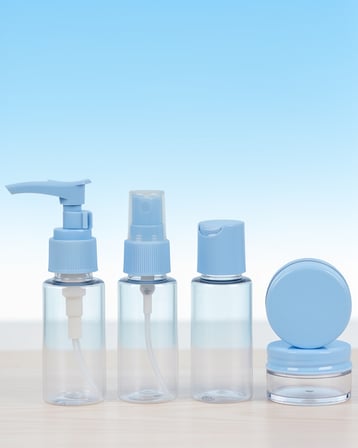 5'li Seyahat Dolum Şişe Seti 30 ml Taşıma Çantalı
