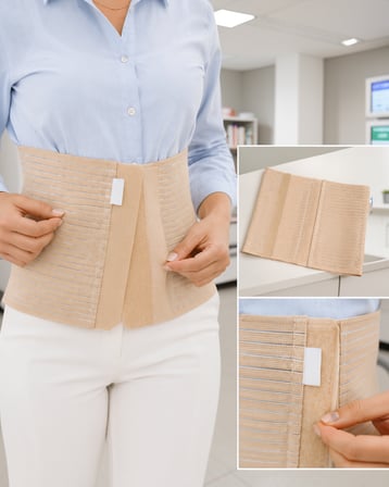 Kadın Abdominal Korse 26 cm 4 Kademeli Ayarlanabilir