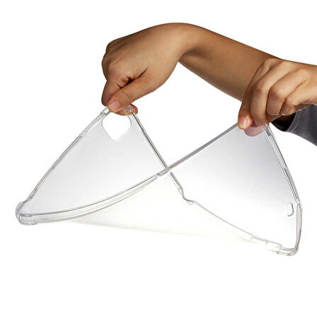 Apple iPad Pro 12.9 4. Nesil 2020 Kılıf Darbelere Dayanıklı Şeffaf Kapak A2229 A2069 A2232 A2233