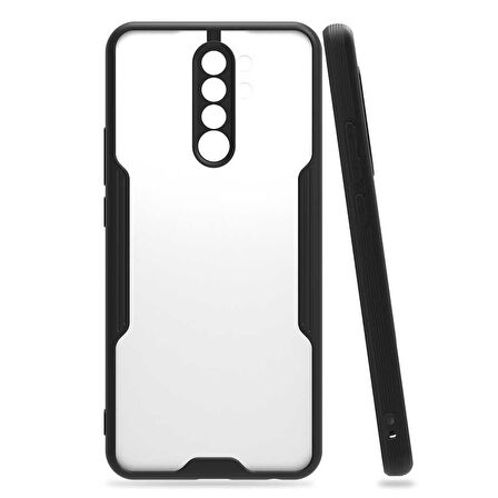 Xiaomi Redmi Note 8 Pro Kılıf Kenar Renkli Kamera Korumalı Mat Kapak