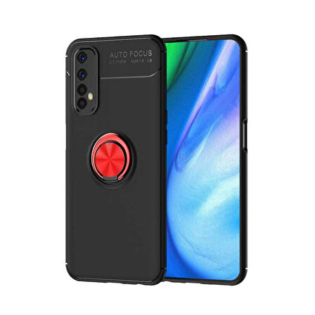 Realme 7 Kılıf Yüzüklü Magnetli Ravel Case