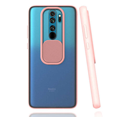 Xiaomi Redmi Note 8 Pro Kılıf Kamera Kapatmalı Lensi Case