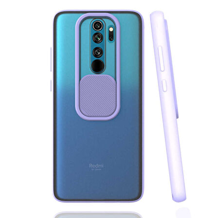 Xiaomi Redmi Note 8 Pro Kılıf Kamera Kapatmalı Lensi Case